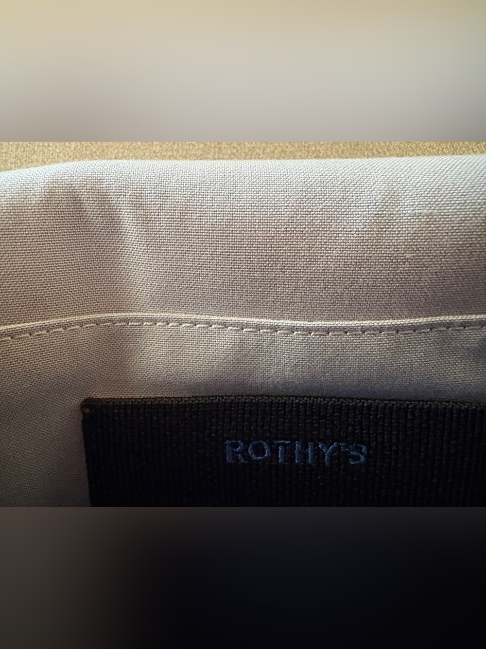 Rothy’s navy and black small belt bag/crossbody - Picture 6 of 9